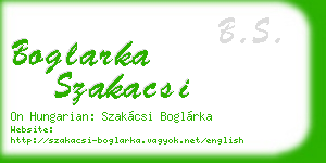 boglarka szakacsi business card